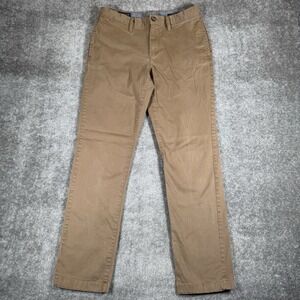 Wallin & Bros Pants Men's 31x32 Brown Chino Straight Leg Preppy Flat Front